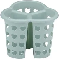 *Alpina* Besteckhalter BESTECKHALTER mit 3-Fächer Ø15,5cm aus Kunststoff 92 (Grün), Besteckkorb Abtropfkorb Besteckständer Besteck Halter Korb