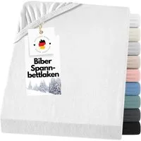 Carpe Sonno Spannbettlaken Biber Flanell Warm Winter Laken 90x200 100x200 140x200 180x200 200x200, Biber, Gummizug: rundum, (1 Stück), MADE IN GERMANY - Extra warm & kuschelig - Bügelfrei