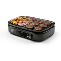 Philips Kontaktgrill HD6210/95, Elektrischer Tischgrill mit großer Grillfläche