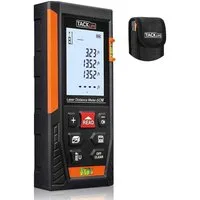 TACKLIFE Lasermessgerät Laser Entfernungsmesser 196Ft M/In/Ft(Batterie nicht beigefügt)