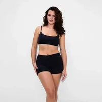 cfab (creamy fabrics) Bügelloser BH Scoop Bralette-Schwarz-XL (1-tlg)