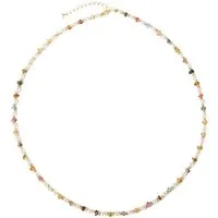RAIKOU Bead-Ketten-Set mit echten Perlen und bunten Natursteinen, handgefertigt