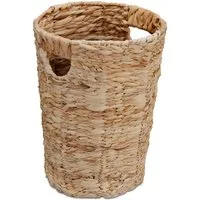 relaxdays Papierkorb aus Wasserhyazinthe