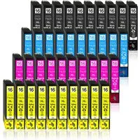 Druckerparadies 40er Multipack für Epson 16XL Tintenpatronen Set Tintenpatrone (40-tlg., WF2010 WF2510 WF2520 WF2530 WF2540 WF2630 WF2650 WF2660 WF2750 WF2760)