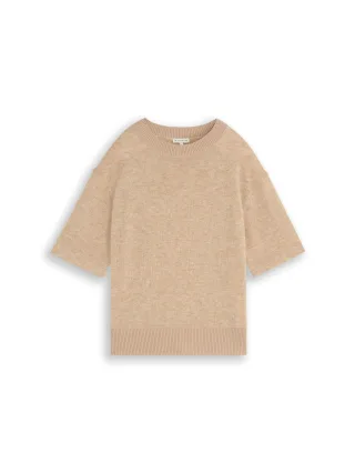Tom Tailor - Cosy Strickpullover mit Alpaka-Anteil gravel beige melange - Gr. - XXL
