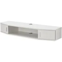 en.casa TV-Regal, »Tørring« mit 2 Türen 110x30x17,5 cm Weiß