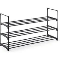 Raburg Schuhregal Schuhständer, Metall, praktischer Schuh-Organizer, Schwarz, Easy-Shoe, platzsparende Schuhaufbewahrung, für Flur, Wohnzimmer, Schlafzimmer