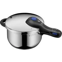 WMF Schnellkochtopf Perfect Plus, Cromargan® Edelstahl Rostfrei 18/10, Dampfkochtopf mit abnehmbarem Deckelgriff, Induktion