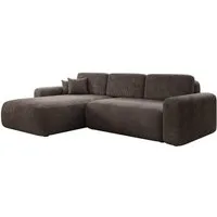 Luxusbetten24 Schlafsofa Designer Sofa Lola in Cord, mit Stauraum und Schlaffunktion