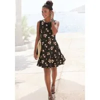 Vivance Strandkleid mit Blumenprint Minikleid, Sommerkleid aus Baumwolle, Skaterkleid, Jerseykleid