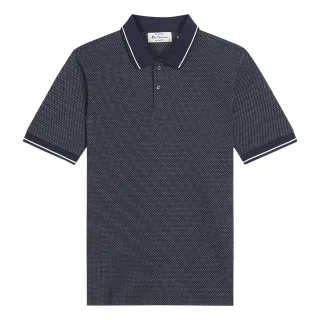 Ben Sherman - Poloshirt für Herren, Jacquard (Dunkel-Marineblau)