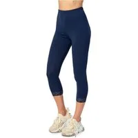 Merry Style Leggings Damen 3/4 Capri Hose MS10-224 (1-tlg) aus Baumwolle mit Spitze