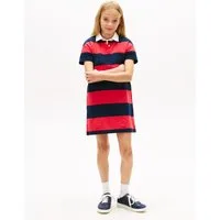 Tommy Hilfiger Polokleid RUGBY POLO DRESS SHORT SLEEVE Kinder bis 16 Jahre, Baumwoll-Piqué, regular fit