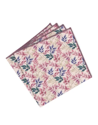 mr. célestin - Einstecktuch mit Muster - Meggen blau/pink - Gr. - OS