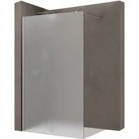 doporro Walk-in-Dusche Duschwand für Dusche Satiniert Dusche Duschabtrennung Duschwand Glas, Einscheibensicherheitsglas