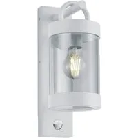 TRIO Leuchten LED Außen-Wandleuchte mit Bewegungsmelder, Höhe 33cm, Bewegungssensor, LED wechselbar, Warmweiß, Landhaus-Stil Wand Außenleuchte, Fassadenbeleuchtung inkl. E27 LED