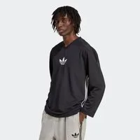 adidas Originals Langarmshirt ADIDAS ORIGINALS ADICOLOR MESH LONGSLEEVE regulärer Schnitt, pflegeleicht, mit Rundhalsausschnitt