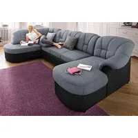 DOMO collection Wohnlandschaft FLORES 293x180x86 cm, hochwertig, komfortabel, U-Form, 3 Teile, wahlw. mit Bettfunktion, wahlw. mit Federkern, Unser Dauertiefpreis