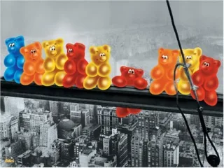 Ravensburger Puzzle 15813 - Gelini Pachisi: Gummibärchen beim Lunch [1000 Teile]