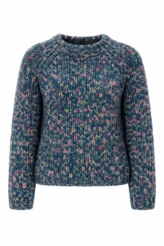 Rich & Royal - Multicoloured Mock Neck deep pine - Gr. - XL