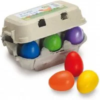 Erzi® Spiellebensmittel Eier bunt im Karton, (Set, 7-tlg., 1), Made in Germany