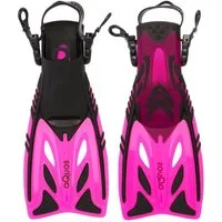 aQuos Flosse Aquos Junior Kinder Flossen pink Pelican Taucherflossen, mitwachsend, verstellbares Fersenband