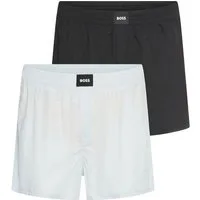 BOSS Webboxer 2P Boxer CW Peach (Packung, 2-St) mit BOSS Logopatch auf dem Bund