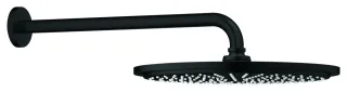 GROHE Kopfbrauseset Rainshower Cosmopolitan 310, 26066 Brausearm 380mm 8l/min matt black, 260662430 260662430