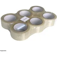 HTI-Line Klebeband Paketklebeband 6er Pack (Set, 6-St., 6 Rollen) Klebeband