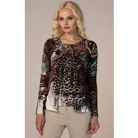 Passioni 2-in-1-Strickjacke Twinset mit Leo- und Ziermuster
