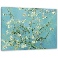 Pixxprint Leinwandbild Vincent Van Gogh - Mandelbaumzweige, Vincent Van Gogh - Mandelbaumzweige (1 St), Leinwandbild fertig bespannt, inkl. Zackenaufhänger