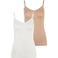 LASCANA Unterhemd (Packung, 2-St., 2er-Pack) Spaghettiträger-Top, Unterziehshirt