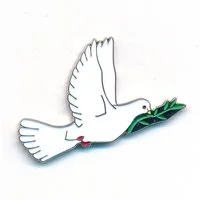 hegibaer Pinnnadel Taube Frieden Liebe Friedenstaube Metall Button Pin Anstecker 0834, echt edel