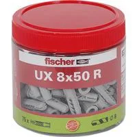 Universaldübel UX 8x50 R, Dose hellgrau, 75 Stück