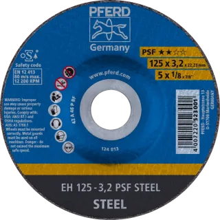 PFERD TOOLS Trennscheibe EH gekröpft Universallinie PSF STEEL für Stahl - 61720226