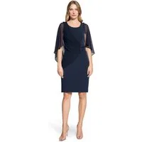 Vera Mont Cocktailkleid Damen mit Raffung Materialmix