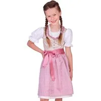 Isar-Trachten Dirndl Kinderdirndl 3tlg. - ALVA - beige/rosa