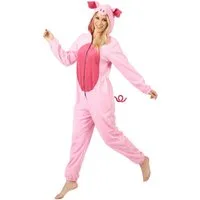 JADEO Kostüm Lustiges Schwein Kostüm für Damen rosa-pink