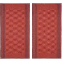 WestCraft Geschirrtuch Grubentuch Grubentücher Küchentuch Halbleinen - 50 x 100 cm - kariert, (2-tlg), DAS ORIGINAL! waschbar bis 95 Grad Geschirrtuch aus Leinen & Baumwolle