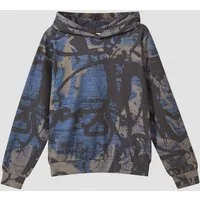 s.Oliver Sweatshirt Sweatshirt Kapuzensweater mit Graffiti-Print