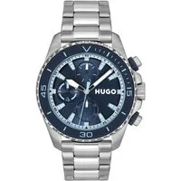 HUGO Multifunktionsuhr #DIVE 1530429, Quarzuhr, Armbanduhr, Herrenuhr, Edelstahlarmband, analog