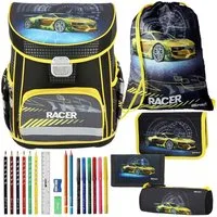 Spirit Schulranzen Set Vision 11-teilig 2026 Jungen schwarz Racer
