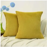 Amilian Dekokissen Sofakissen Couchkissen 2er Set - mit Füllung und Kissenbezug, weich, Hotelverschluss, formstabil