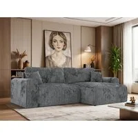 MKS MÖBEL Ecksofa NEKSON L, Set, Lose Kissen, L-form Sofa, Armlehnen, DL-System, Bettkasten, Wellenfedern