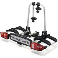 Volkswagen Kupplungsfahrradträger Basic Flex, für max. 2 Räder, (1-tlg., 000-071-105-G), Diebstahlschutz, Vormontiert, für Anhängekupplung, Traglast insg. 60kg