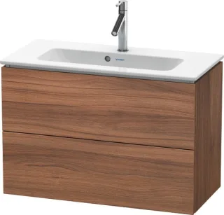 Duravit L-Cube Waschtischunterbau wandhängend Nussbaum Matt 820x391x550 mm - LC625707979 LC625707979