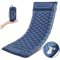 Bundviel Isomatte Outdoor Camping Isomatte Selbstaufblasend Ultraleicht Luftmatratze, erschleißfest/wasserabweisend/Reißfestigkeit