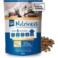 NutriQM Katzentrockenfutter Nutriness Adult Huhn, Trockenfutter für: Katzen