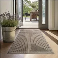 SIMPEX24 Outdoorteppich Skandinavischer 3D Design, Läufer, Höhe: 5 mm, Outdoor Teppich Wetterfest Modern Wohnzimmer Küchen Terrasse Balkon