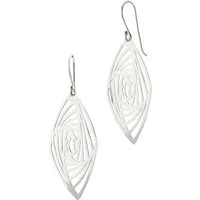 SilberDream Paar Ohrhänger SilberDream Vierecke Ohrringe 925 Silber (Ohrhänger), Damen Ohrhänger Vierecke aus 925 Sterling Silber, Farbe: silber
